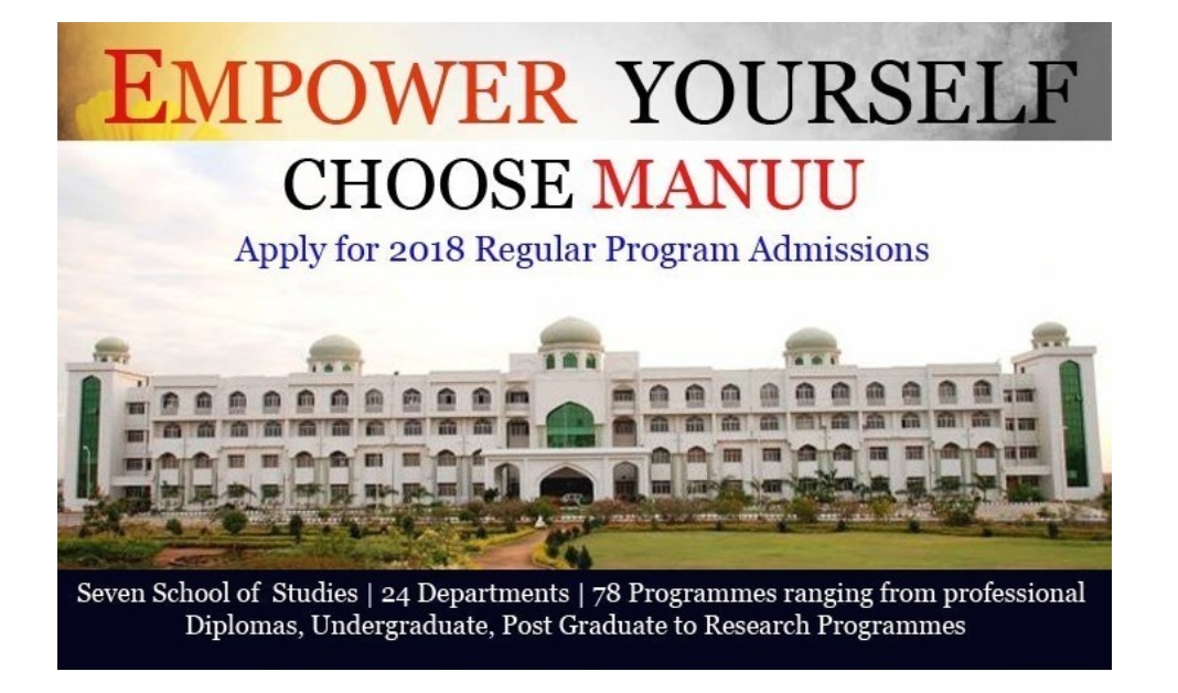 MANUU Admissions